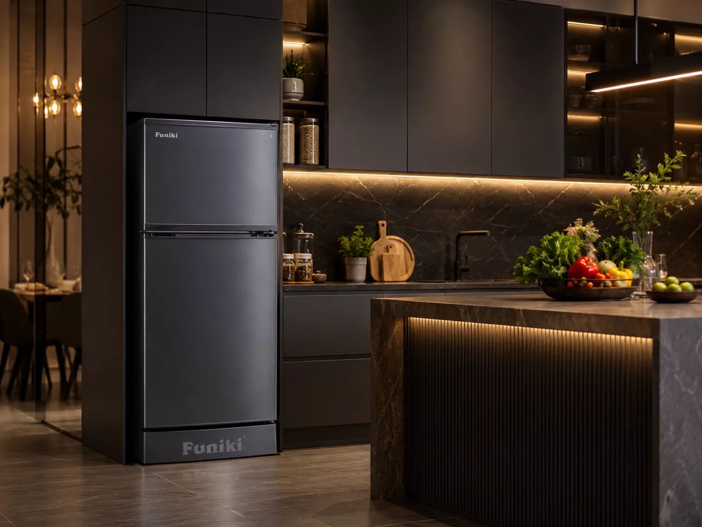 Chọn dung tích tủ lạnh Funiki Inverter theo số người dùng gia đình