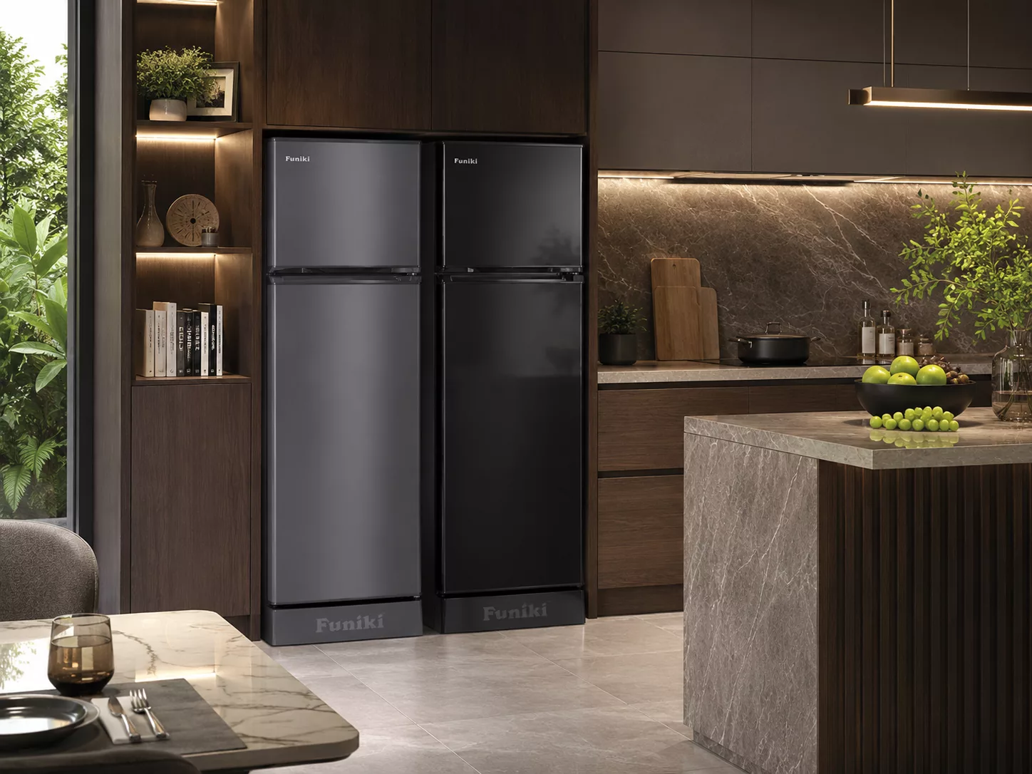 Tủ lạnh Funiki Inverter tiết kiệm điện cho phòng trọ căn hộ mini văn phòng