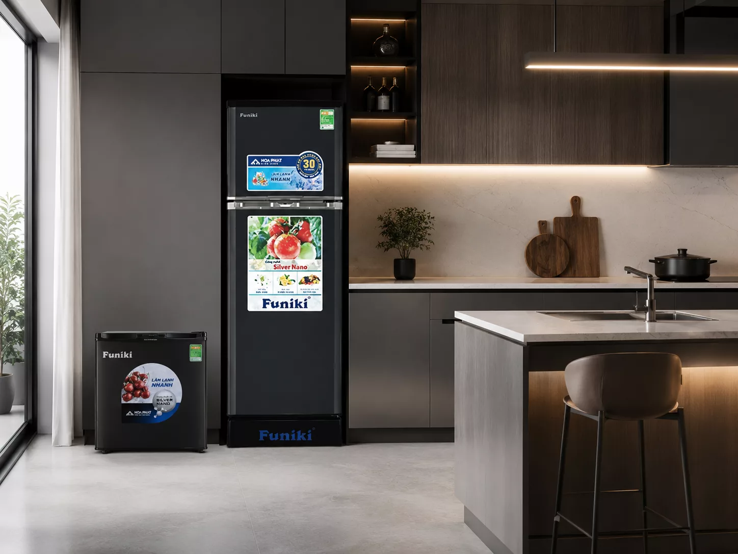 Tủ lạnh Funiki cho ph&ograve;ng trọ căn hộ mini văn ph&ograve;ng nh&agrave; bếp nhỏ