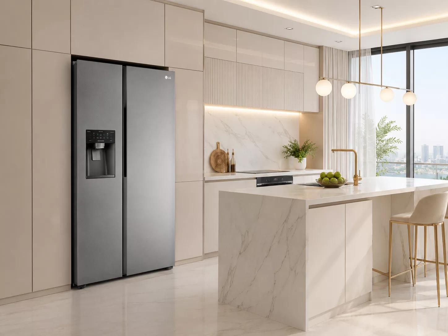 Tủ lạnh LG Side By Side Linear Inverter DoorCooling Linear Cooling Hygiene Fresh
