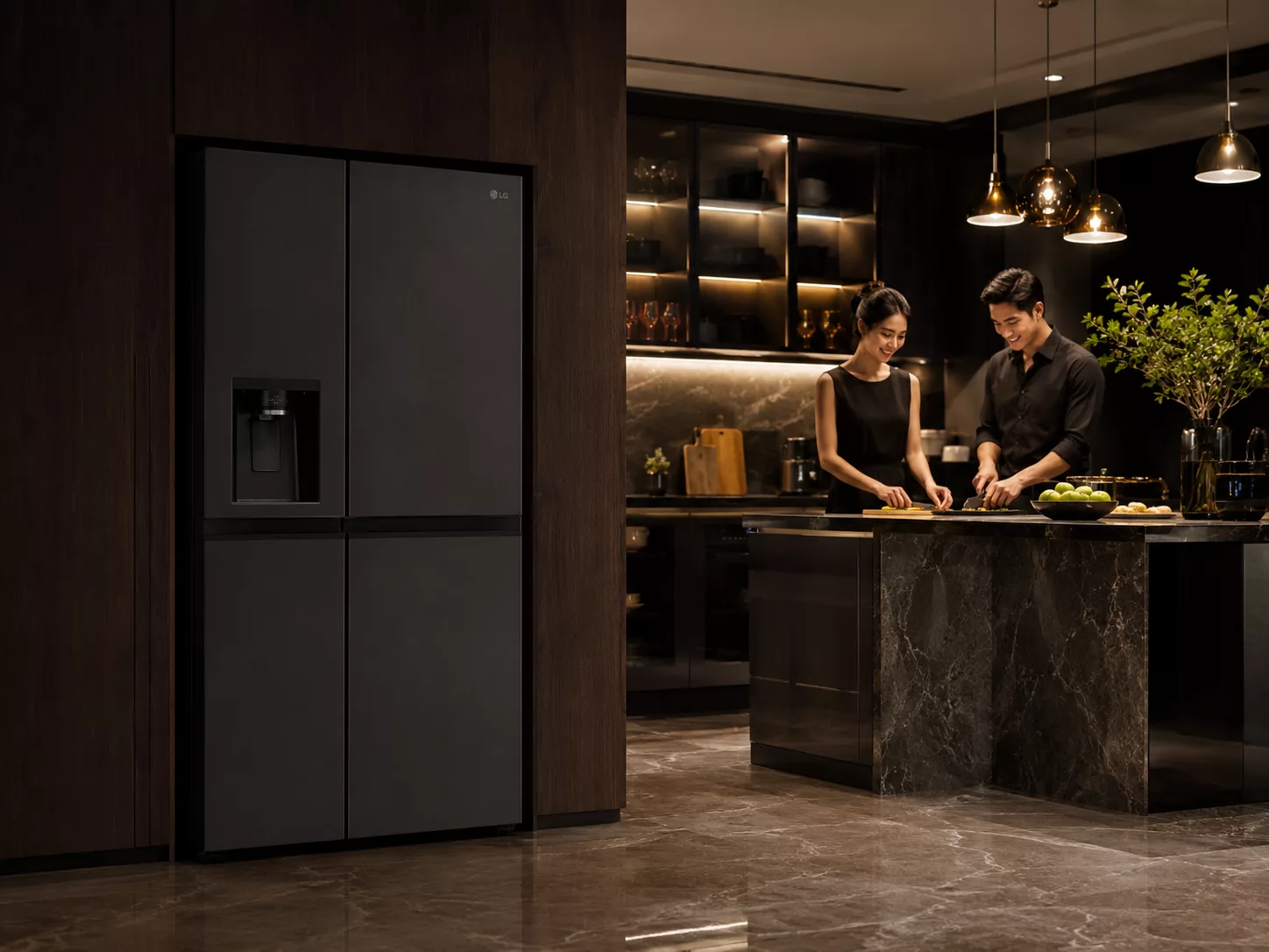Tủ lạnh LG cho căn hộ chung cư nh&agrave; phố bếp hiện đại