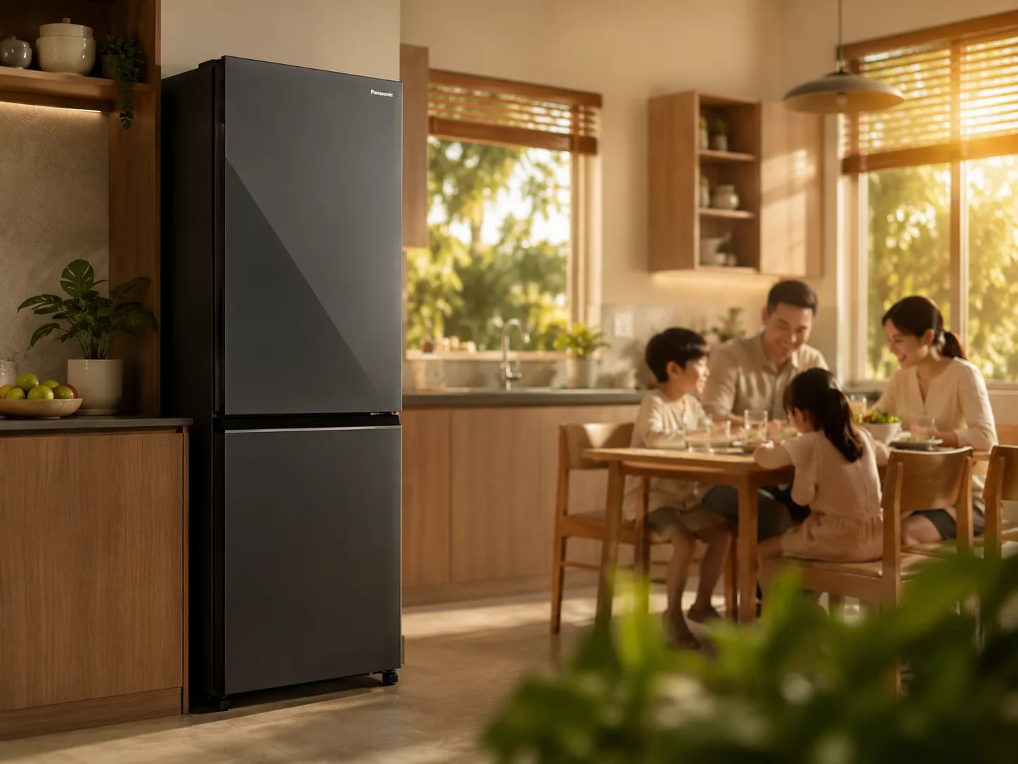 Chọn dung tích tủ lạnh Panasonic Inverter theo số người dùng gia đình