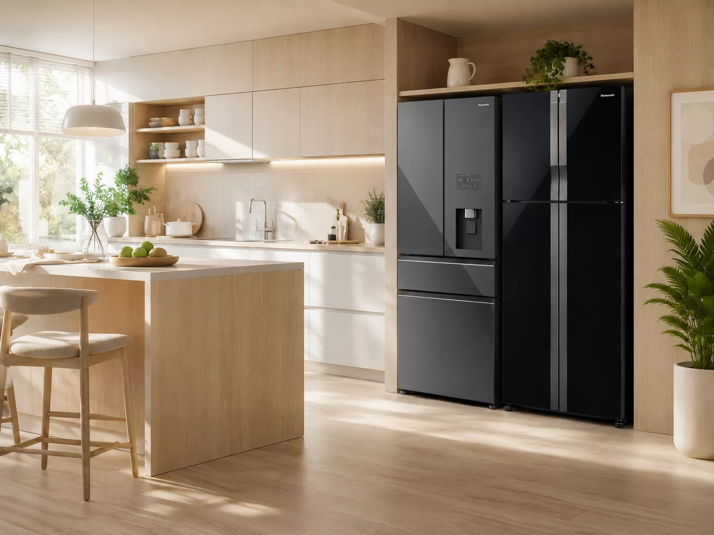 Tủ lạnh Panasonic Multi Door Prime Fresh ngăn chuyển đổi làm đá tự động