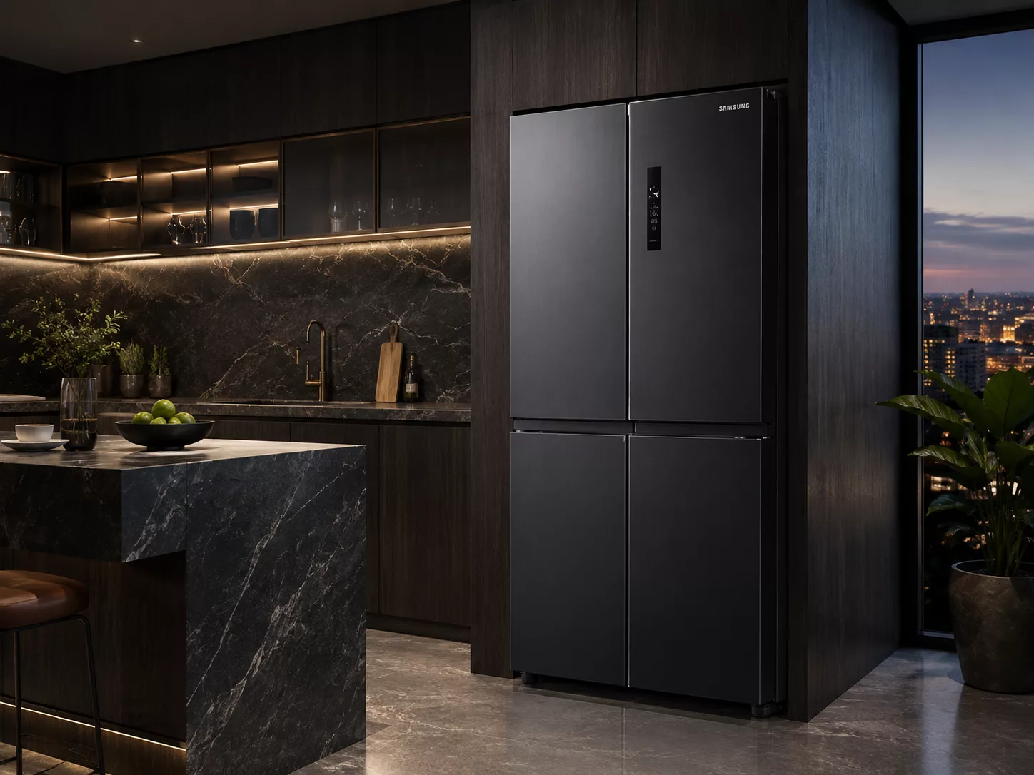 Tủ lạnh Samsung Multi Door ngăn chuyển đổi lấy nước ngo&agrave;i l&agrave;m đ&aacute; tự động