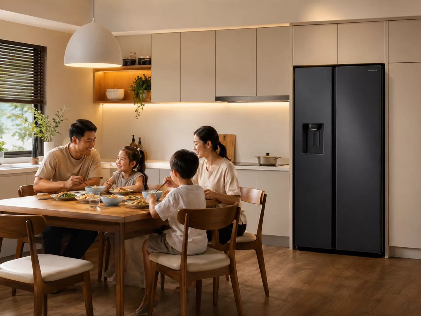 Tủ lạnh Samsung Side By Side cửa đối xứng dung tích lớn cho gia đình đông người