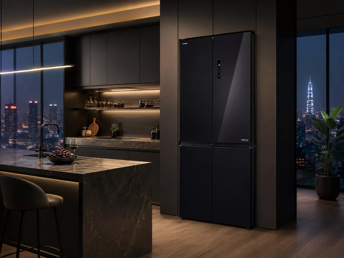 Tủ lạnh Toshiba Multi Door nhiều cửa dung t&iacute;ch lớn cho gia đ&igrave;nh đ&ocirc;ng người