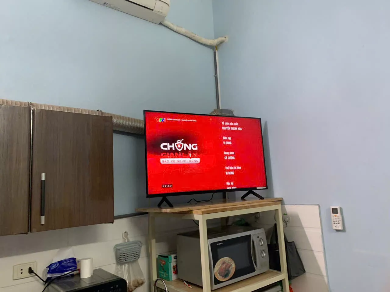Lắp đặt tivi nh&agrave; chị H&agrave; tại Bắc Ninh