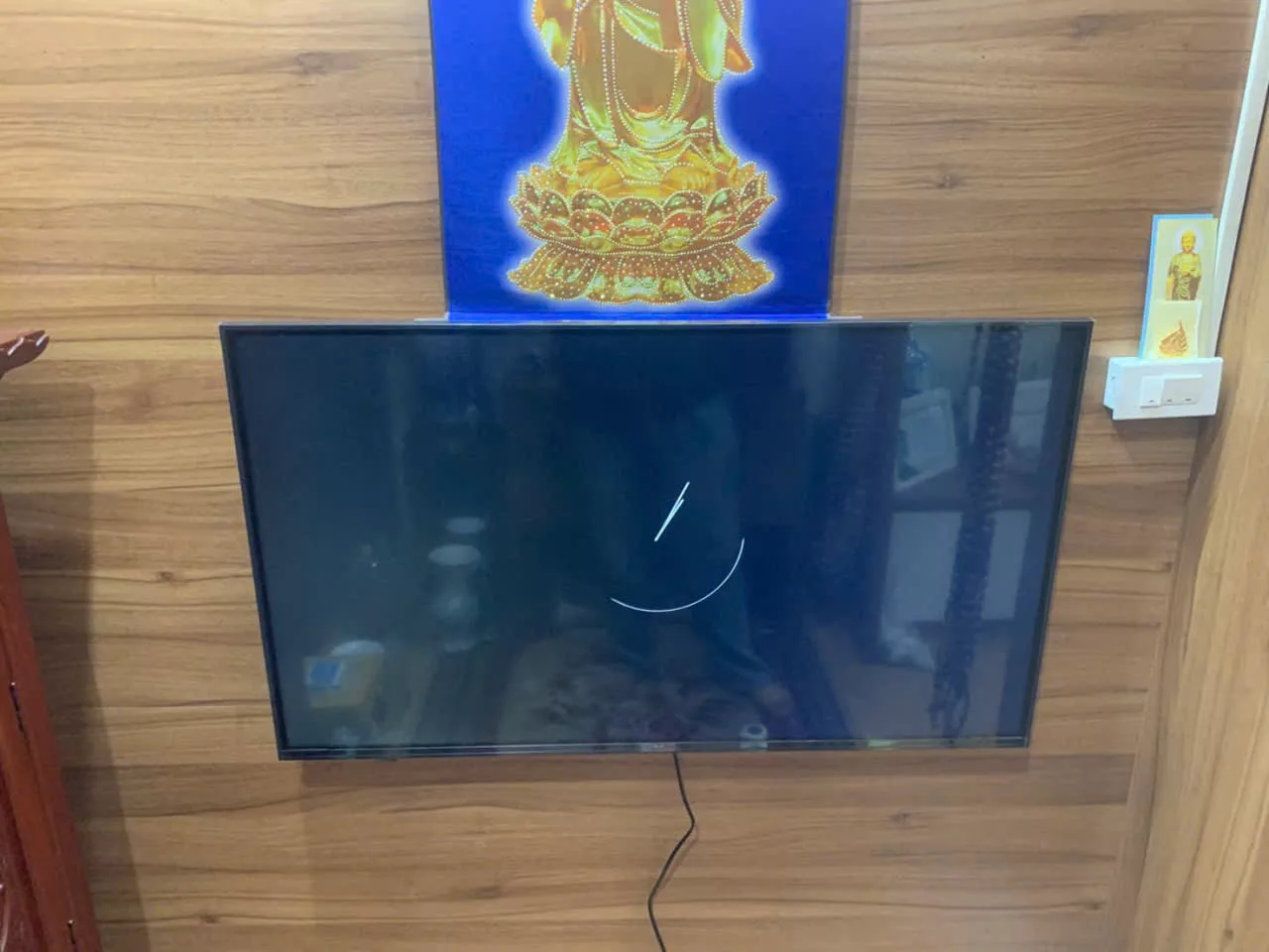 Lắp đặt tivi nh&agrave; chị H&agrave; tại H&agrave; Đ&ocirc;ng